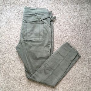 Hei Hei Anthropologie Green Utility Pants